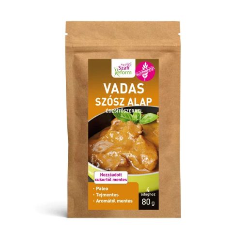 Szafi Reform Vadas szósz alap édesítőszerrel (gluténmentes, tejmentes) 80 g